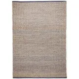 Tom Tailor Webteppich Braid 65 x 135 cm Mischgewebe Beige Natur