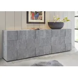 INOSIGN Sideboard »Dama Sideboard«, grifflos grau