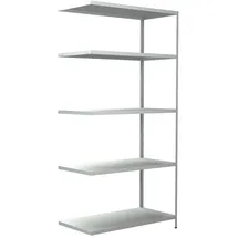 SCHULTE Regalwelt Anbauregal Metall 200 cm x 100 cm x 50 cm Weiß
