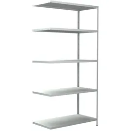 SCHULTE Regalwelt Anbauregal Metall 200 cm x 100 cm x 50 cm Weiß