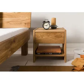Massivmoebel24 Nachtschrank TomMe 40 x 33 x 40 cm Beige