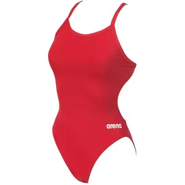 Arena Team Challenge Solid Badeanzug Damen Einfarbig - Red / White - FR 36