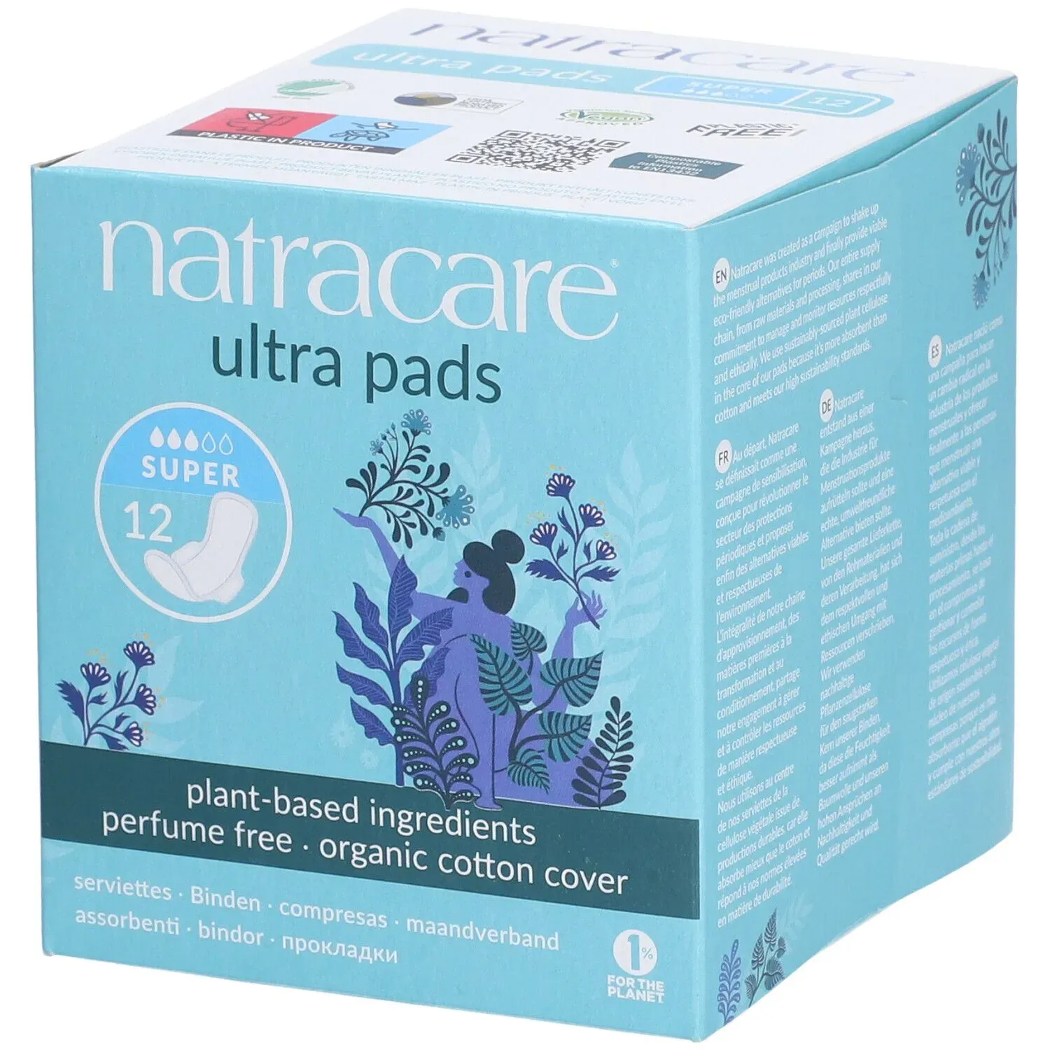 Natracare® Ultra Pad Super mit Flügeln