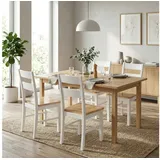 Homcom Esszimmerstuhl Holz beige 4er Set