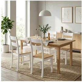 Homcom Esszimmerstuhl Holz beige 4er Set