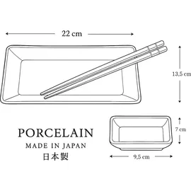 WESTCRAFT SUSHI TELLER SET | Sushi Geschirr Set | Mehrteiliges Sushi-Set