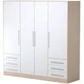 Forte Jupiter 207 x 200 x 60 cm weiß/eiche sonoma