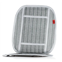 HEYNER Autositzauflage Klimasitzauflage atmungsaktive Kühl Sitzauflage grau|weiß