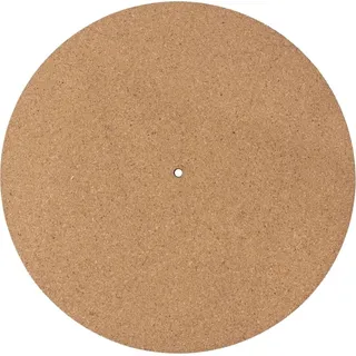 Muziker Genuine Leather & Cork LP Slip Mat Slipmat - Braun