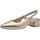 Marco Tozzi Damen Slingpumps mit Blockabsatz Vegan, Beige (Platinum), 37 EU