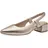 Marco Tozzi Damen Slingpumps mit Blockabsatz Vegan, Beige (Platinum), 37 EU