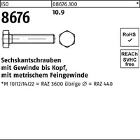 Industrial Quality Supplies ISO 8676 Sechskantschraube Feingewinde VG M16x60
