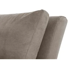 Nehl Liege Easy Mikrofaser 220 x 80 x 116 cm Grau mit Kopfteil