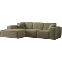 Fun Möbel Eckcouch Polyester 2-Sitzer Grün