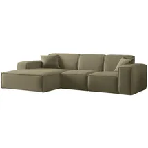 Fun Möbel Eckcouch Polyester 2-Sitzer Grün