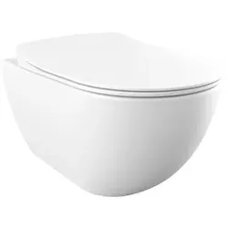 FREE Wand WC spülrandlos weiß & SoftClose TakeOff WC-Sitz basalt matt