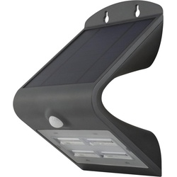 REV LED Solarleuchte mit Bewegungsmelder, außen, IP54, anthrazit grau
