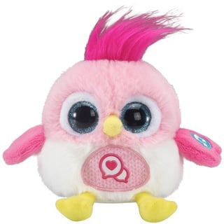 VTech LoLibirds - Momo – Interaktives Plüschtier mit Aufnahme-Funktion, Melodien und Magnet-Kissen – Für Kinder von 4-10 Jahren, Pink