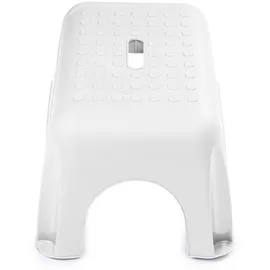 Ondis24 Tritthocker Step Stool, aus Kunststoff 1 Stufe, weiß