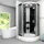 AcquaVapore Komplettdusche Duschkabine Fertigdusche Dusche D58-53m1-ec 90x90 cm, Mit 2k Scheiben Versiegelung