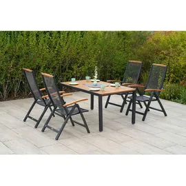 Merxx Tilos Gartentisch 150 x 90 x 74 cm Braun/Grau