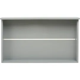 Beliani Bettschublade 2er Set Kiefernholz Grau