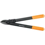 Fiskars PowerGear Amboss-Getriebeastschere für trockenes und hartes Holz, Antihaftbeschichtet, Gehärteter Präzisionsstahl, Länge: 39 cm, Schwarz/Orange, L31, 1000581