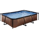 EXIT TOYS Wood Pool Set 300 x 200 x 65 cm inkl. Filterpumpe