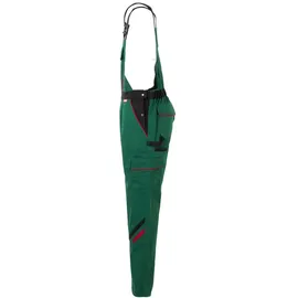 Planam Highline Damen Latzhose grün/schwarz/rot 40