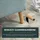 Homcom Sitzbank mit Stauraum Leinenoptik Gummiholz 110 x 39 x 45 cm