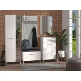 INOSIGN Como Garderoben-Set 190,5 x 35 x 195 weiß