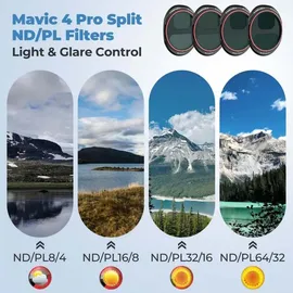Freewell Filter 4 Stück schwarz/grün für DJI Mavic 4 Pro