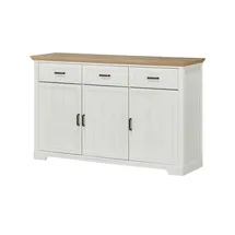 Stella Trading Sideboard Varese - weiß - Maße cm B: 166 H: 102 T: 48.0