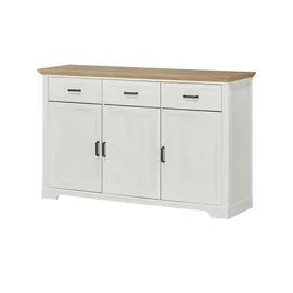 Stella Trading Sideboard Varese - weiß - Maße cm B: 166 H: 102 T: 48.0