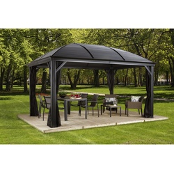 SOJAG Pavillon »Moreno«, rechteckig, BxHxT: 423 x 283 x 298 cm - grau