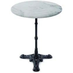 SIT Möbel THIS & THAT Bistro-Tisch Ø60 cm Gußeisen/Marmor - Schwarz