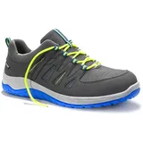 ELTEN MADDOX Low ESD S1P Damen und Herren, Textil, Stahlkappe, leicht, sportlich, Grau/Blau, Größe: 42