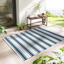 TaraCarpet Outdoor Teppich Santa Monica wetterfest blau 120x170 cm