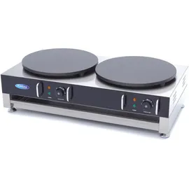 MAXIMA Crêpe-Maker - Doppel-Crêpes - 2 x 40cm - inklusive Teigverteiler