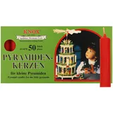 Knox Pyramidenkerzen 14 x 70 mm rot 50 St.
