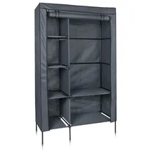 yourGEAR Kleiderschrank Grado Stoffschrank 105x45x180cm Kleiderstange 6 Fächer