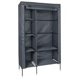 yourGEAR Kleiderschrank Grado Stoffschrank 105x45x180cm Kleiderstange 6 Fächer