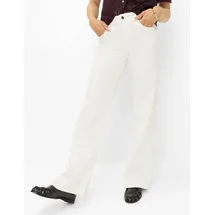 Brax Damen Five-Pocket-Hose Style MAINE SOFT ECRU, cremeweiß, Gr. 34