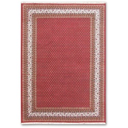 Orientteppich Mir Boteh Plain 250 x 350 cm Wolle Rot