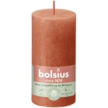 Bolsius  Rustik Stumpenkerze 10 x 5 cm herbstliches orange