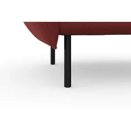 Andas Sessel »Stine Cocktailsessel«, Besonderes Design durch Kissenoptik und Keder, by Morten Georgsen rot