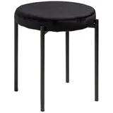 Home4You Hocker, - Samt - 38 x 45 cm