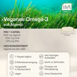 Purabyo Omega 3 Algenöl Kapseln 60 St.