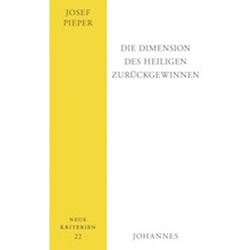 Die Dimension Des Heiligen Zurückgewinnen - Josef Pieper  Kartoniert (TB)