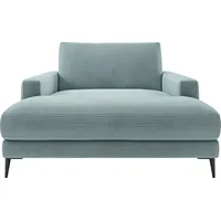 INOSIGN Chaiselongue Downtown Loungemöbel zum Relaxen, B/T/H: 132/170/84 cm, auch in Bouclé, Cord und Easy care - leicht mir Wasser zu reinigen blau